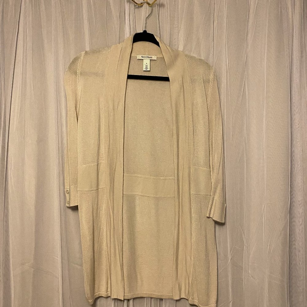 White House Black Market Ivory Soft Cardigan